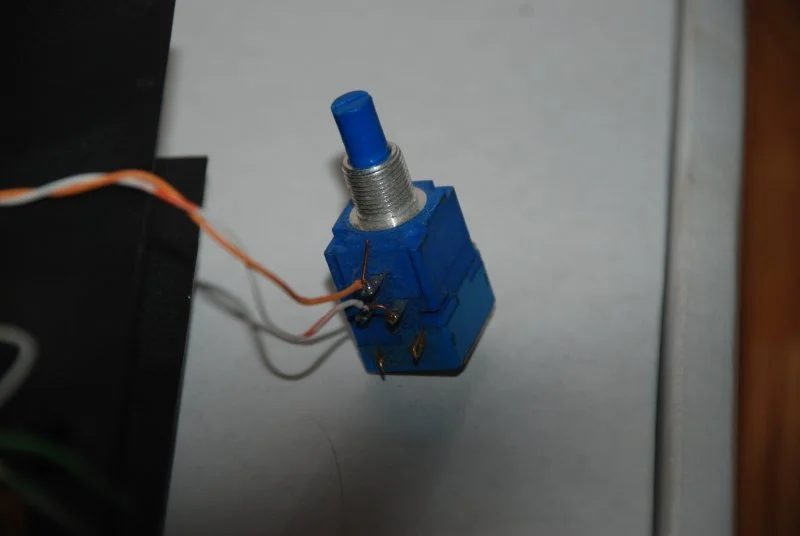 Potentiometer controlling the LED display