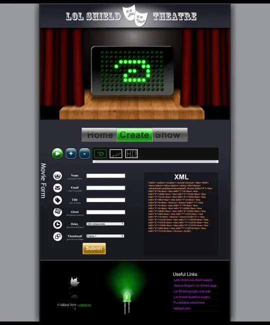 Animation creation interface