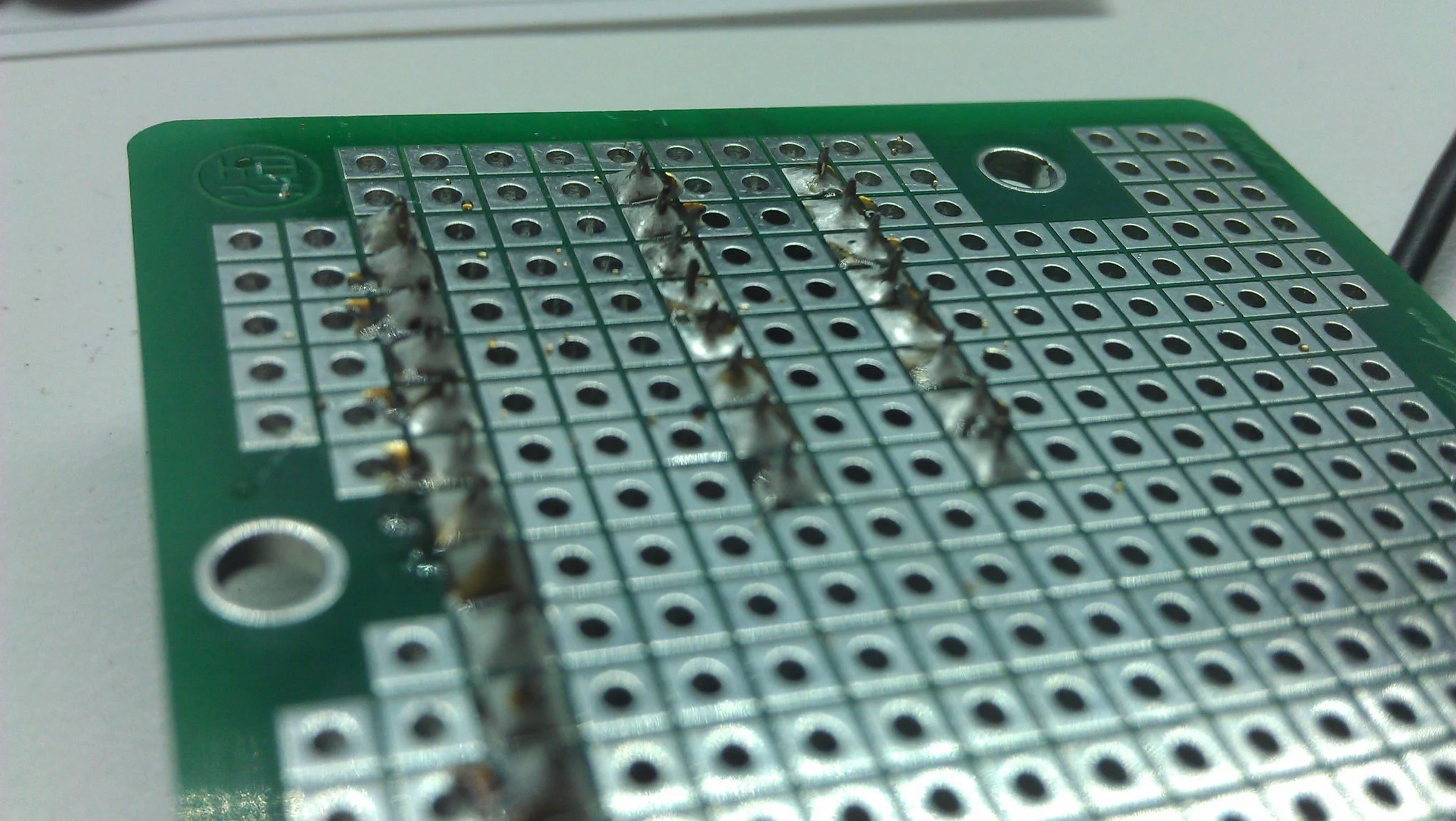 Soldered circuit board for additional functionality