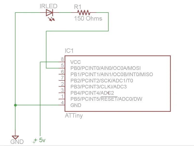 This is basically the 'Hello World' of microcontroller schematics.