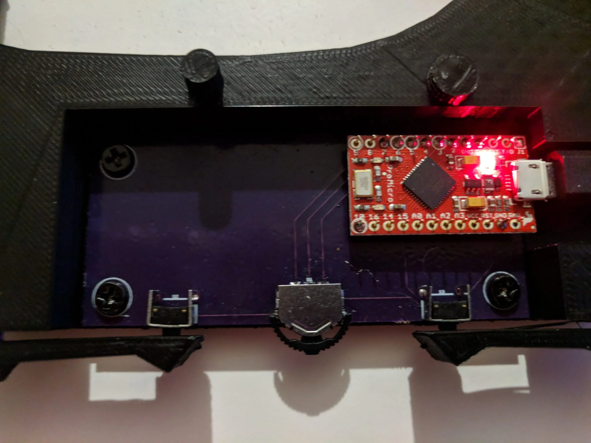 Close up of the finished board in-situ