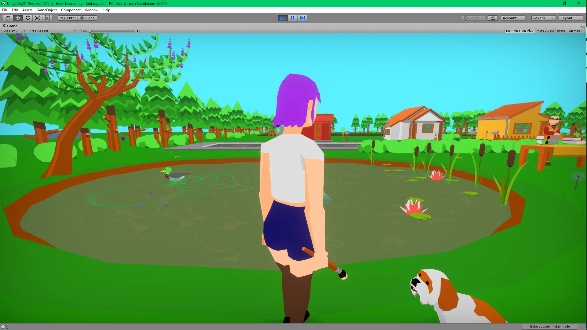 Show's the bottom and surface water shader