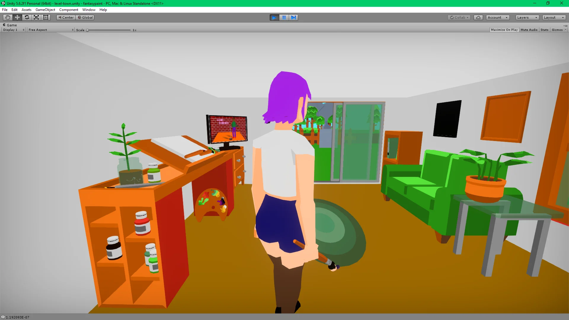 Working on the home of the game's angtagonist