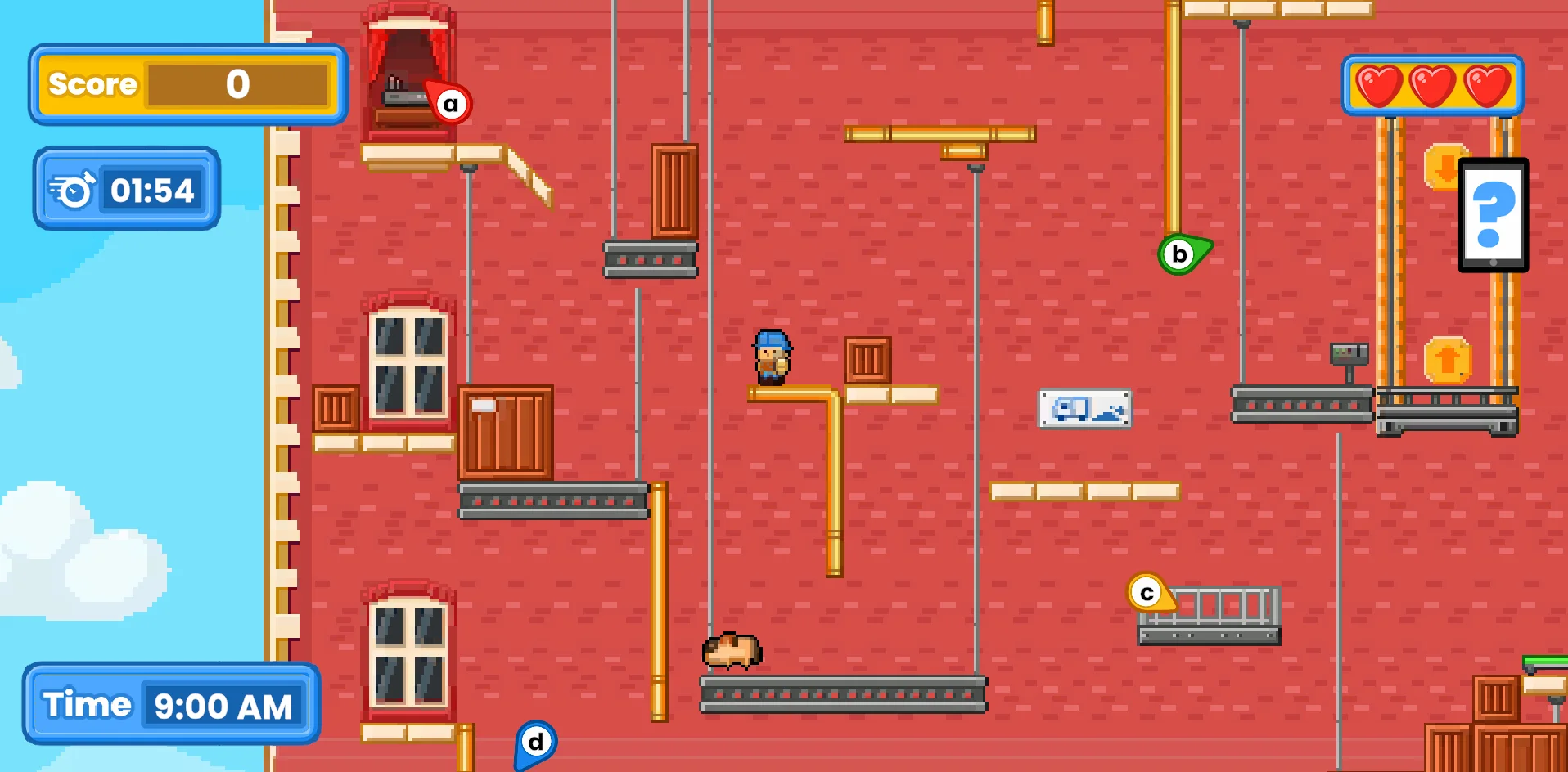Fast-paced side-scroller gameplay in Router Rush, built in Unity3D